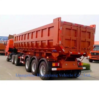 Lkw-Anhänger 25 Kubikmeter 30 Tonnen Dump Semi-Anhänger Hydraulischer Kipper Semi-Anhänger