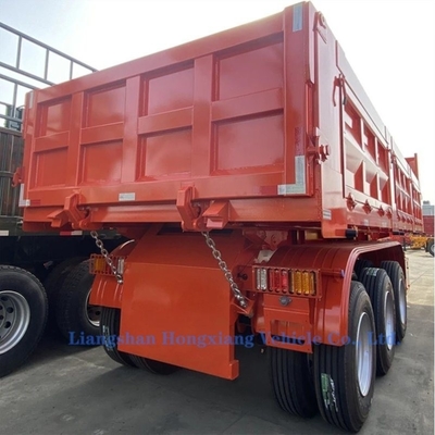 3/4 Achse Hydraulischer Kipper-Lkw-Dumper-Anhänger mit ABS-Anti-Block-Bremssystem