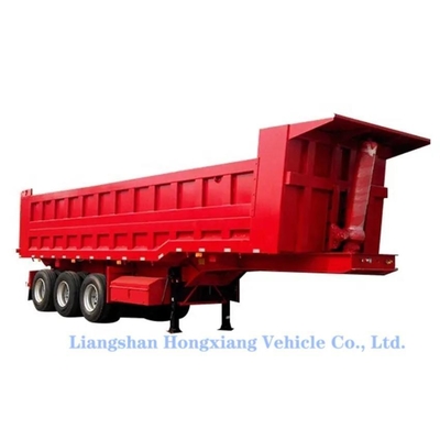 3/4 Achse Hydraulischer Kipper-Lkw-Dumper-Anhänger mit ABS-Anti-Block-Bremssystem