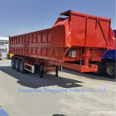 ABS-Anti-Block-Bremssystem Hydraulischer Zylinder 3 Achsen 50tons U-Typ-Dump-Anhänger