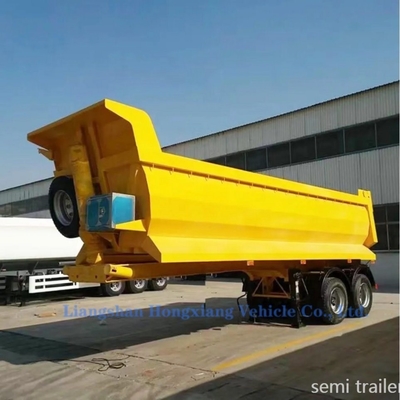 40 Kubikmeter Tipper Trailer für die Abgabe von Sandsteinaggregat nach Kundenbedarf
