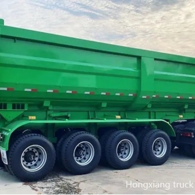 Anpassungsfähiger Semi-Anhänger Kippen Kies verwendet Tri-Achse Semi-Boden Gooseneck Dump Haulern