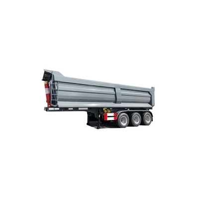 angepasster Weißfarbschuss 3 Achsen Hinterdump Semi-Anhänger für den Materialtransport
