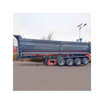 Transport von Zementpulver mit Halbanhänger mit 1,50 m Seitenwand 35 m3