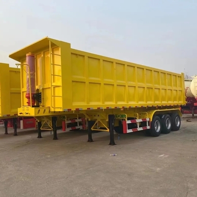 30cbm Rücken-Tipper-Semi-Anhänger mit Flachbett-Design und Dreiachsen-hydraulischen Selbst-Tippen
