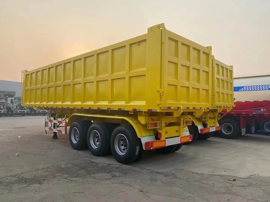 30cbm Rücken-Tipper-Semi-Anhänger mit Flachbett-Design und Dreiachsen-hydraulischen Selbst-Tippen