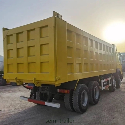 Flachbett 3 Achsen 35m3 End Dump Tipper Halbanhänger mit 12 Reifen Reifen Nummer 12