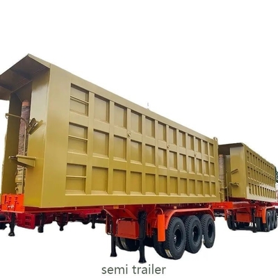 4 Achsen U-Form Hydraulischer Zylinder Selbstdumping-Tipper-Anhänger mit Selbstdumpingfunktion