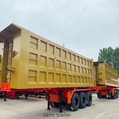 4 Achsen U-Form Hydraulischer Zylinder Selbstdumping-Tipper-Anhänger mit Selbstdumpingfunktion