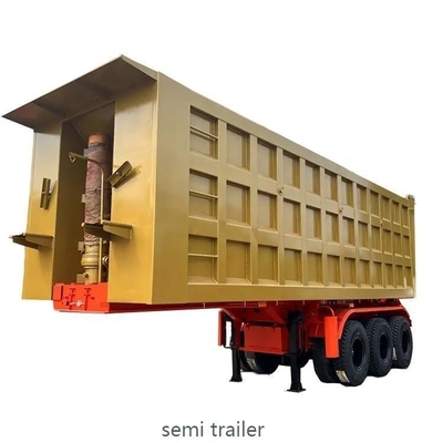 4 Achsen U-Form Hydraulischer Zylinder Selbstdumping-Tipper-Anhänger mit Selbstdumpingfunktion