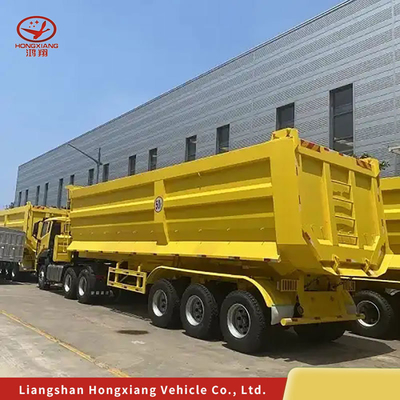 ABS-Anti-Block-Bremssystem Hydraulischer Zylinder-Tipper Volllastwagen Seiten-Dump Vollanhänger