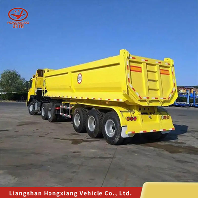 Anpassbar 2/3/4 Achsen U-Form Kipper Anhänger Halbanhänger Hydraulischer Dumper Anhänger