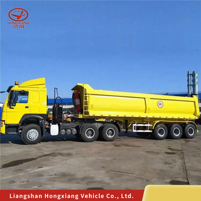 Hinterliegendes Traktor mit Hardox-Tipp-Typ, mit Kreuzarm, mit Hydraulik-Tipp-Dump-Tropf-Tropf-Schienenwagen