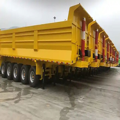Mafal Kubikmeter U-Form-Dump-Anhänger Tipper Halbanhänger-LKW mit Fußboden von 2240 mm