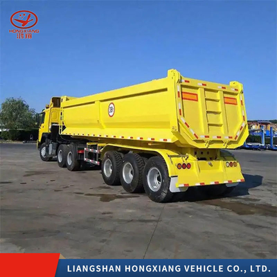 Lkw-Anhänger Duty Dump Anhänger U-förmige End-Rückschlag-Dumpper mit Anpassung