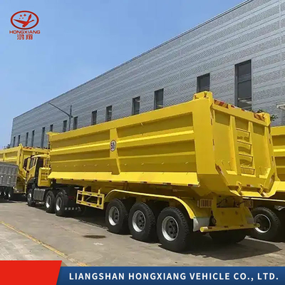 2/3/4 Achsen Schwerlast-Tipper Semi-Anhänger Vorderhebe-Dump Semi-Anhänger mit Reifen