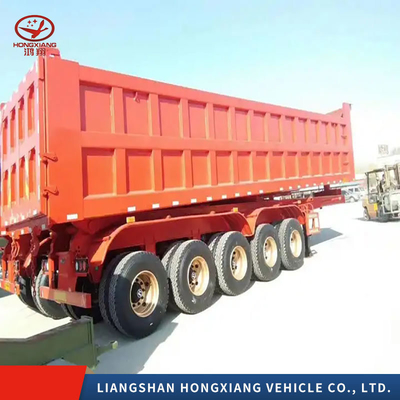 2/3/4 Achsen Schwerlast-Tipper Semi-Anhänger Vorderhebe-Dump Semi-Anhänger mit Reifen