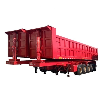 80 Tonnen U-Typ End-Dump-Anhänger Hinterhüller-Dumpper-Tipper-Schienenwagen-Anhänger mit 13 t Achse