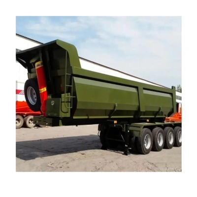 50 Tonnen schwerer End-Dump-Semi-Trailer mit individueller Ausführung und Stahlmaterial