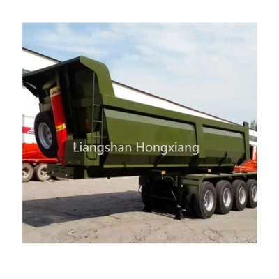 24 m2 24 m3 Dump Trailer 40 Tonnen U-Form Tipper Semi-Trailer für den Transport von Bauxit