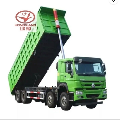Flatbed Semi-Truck Anhänger mit 25cbm 32cbm U-förmigen Ende hinteren Kipper Dumper Dump