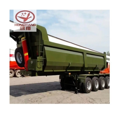 Flatbed Hydraulic Tipper Trailer 60 Kubikmeter Seitendump Truck für Ihre Bedürfnisse