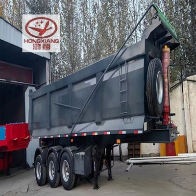 Zugtyp Doppel-B-Super-Link-Seiten-Dump-Semi-Trailer mit 1-Jahres-Nachverkaufsservice