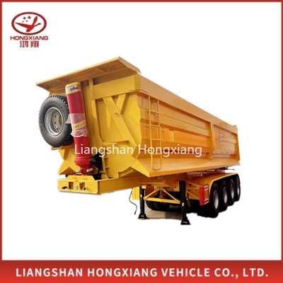 Kreuzarm-Typ 60 Tonnen 40FT Kipp-Lkw-Anhänger Box Halbanhänger Schwerlast-mechanische Aufhängung Stahl Superlink Dump-Anhänger