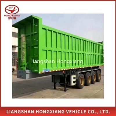 Kreuzarm-Typ 60 Tonnen 40FT Kipp-Lkw-Anhänger Box Halbanhänger Schwerlast-mechanische Aufhängung Stahl Superlink Dump-Anhänger