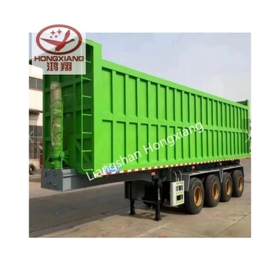 2/3/4 Achse 40/60/100 Tonnen U-förmiger Dump Trailer Tipper Trailer Seitenbox Halbanhänger