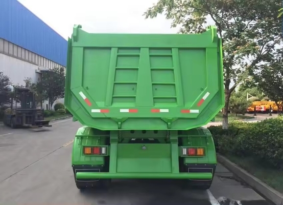 60 Tonnen U-förmiger Hinterhängeanhänger /Drei-Achsen-End-Dump-Tipping-Semi-Truck-Anhänger