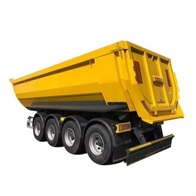 60 Tonnen U-förmiger Hinterhängeanhänger /Drei-Achsen-End-Dump-Tipping-Semi-Truck-Anhänger