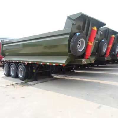 45cbm 40 60 Tonnen U-förmige Rücken End Tipper Dump Semi-Lkw Anhänger 13500X3000X1550 mm