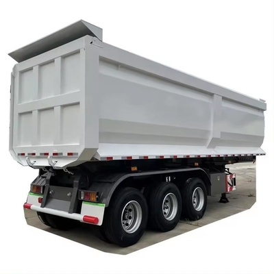 45cbm 40 60 Tonnen U-förmige Rücken End Tipper Dump Semi-Lkw Anhänger 13500X3000X1550 mm