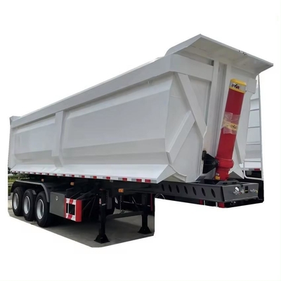 80 Tonnen 4 Achsen U-Form Dump Truck Anhänger 45cbm Tipper Halbanhänger für Aggregat