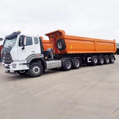 U-Form hydraulische Getreidefahrzeuge-Aufhänger Dumping Hinterteil Dump Tipper Halbfahrzeuge Anhänger für LKW