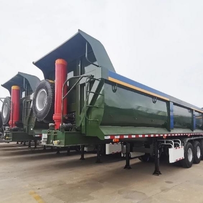 Reifen 12r22.5 Schwerlast 80-100 Tonnen Stahl Hydraulischer Seitenrücken Kipper Dump Halbanhänger