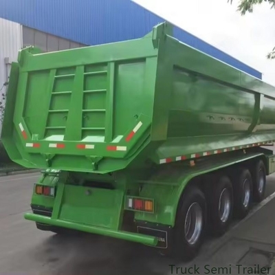Schwere U-Form-Semi-Tipper-Anhänger 4 Achsen-Dump-Anhänger-Tipper für die Frachtlieferung