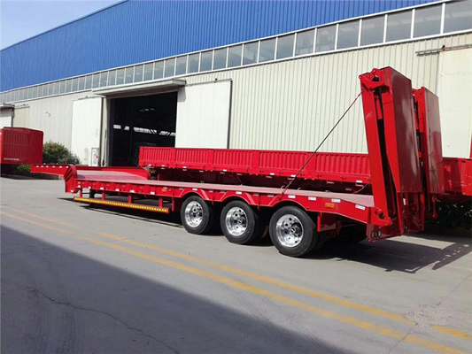 Hydraulischer 4-Achse 60 Tonnen Gooseneck Low Boy Low Bed Trailer 100 Tonnen Lowboy Semi Trailer