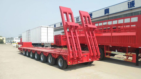 Direkt 3 4 Achsen 60tons 80 t Niedrigbett Flatbed/Plattform Anhänger/Flatbed Container Anhänger
