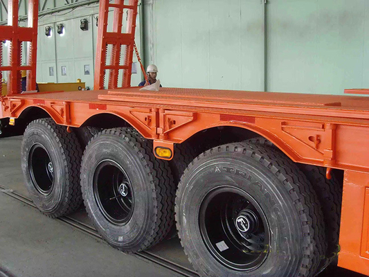 Custom Design Semi-Trailer mit Kreuzarm-Typ Aufhängung 40FT 60FT 80FT 100FT Niedrigbett