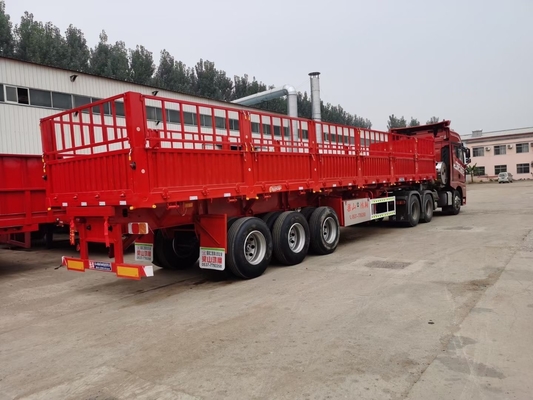 Kreuzarm-Typ 40-80 Tonnen 3-Achs-Selbstdumpf-Ladung für Viehzaun-Lkw-Anhänger