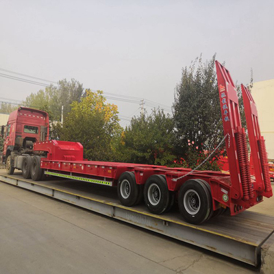 2024 40 FT 3 Achse Triachse Flachbett Flachbett Container Halbanhänger mit Anpassung