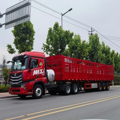 40-100 Tonnen Schüttgut Transport Zaun Semi-Anhänger mit Leichtlast-Aufhängungssystem