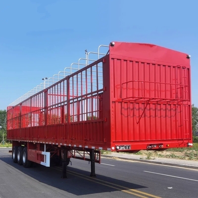 40-100 Tonnen Schüttgut Transport Zaun Semi-Anhänger mit Leichtlast-Aufhängungssystem