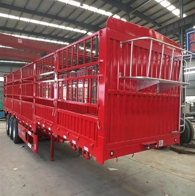 Stahl 3 Achsen Semi-Anhänger mit Seitenwand Panel Zaun anpassbar und robust Design