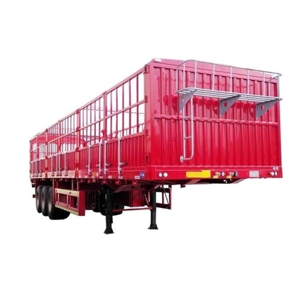 1 40 Tonnen 4 Achsen Stahl Fahrrad Einrad Käfig Tipper Box Van Zaun Container Frachtanhänger