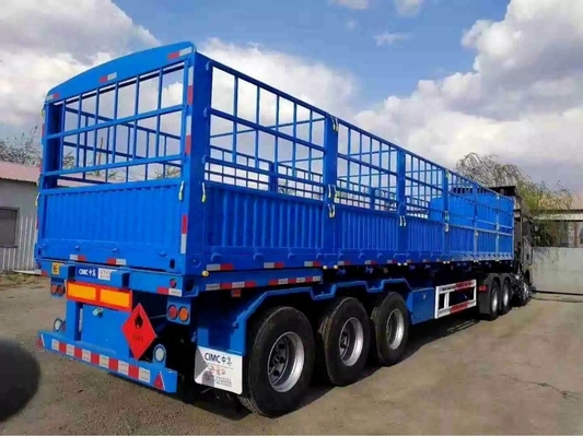 1 40 Tonnen 4 Achsen Stahl Fahrrad Einrad Käfig Tipper Box Van Zaun Container Frachtanhänger