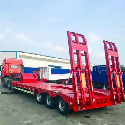 Niedrigprofilierter hydraulischer Klappzug mit Gänsenhals für die Beförderung von Baggern und Bulldozern