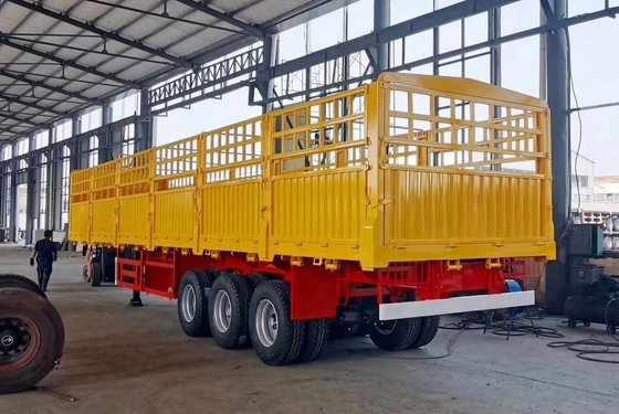 8 Tonnen hohe Hürde Halbanhänger für Rinderzaun und Seitenwand Rindertransport